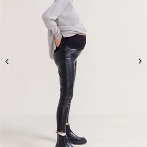 Hatch Maternity The Vegan Stretch Leather Legging